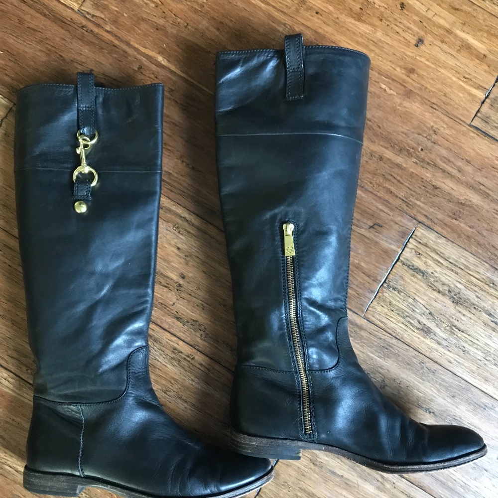 COACH MARTTA Black Leather Boots - Picture 8 of 8